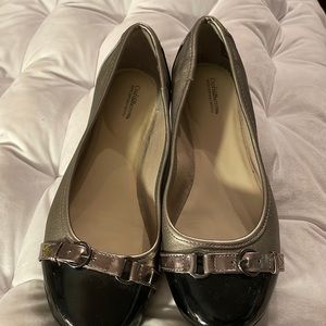 Croft & barrow flats black and silver